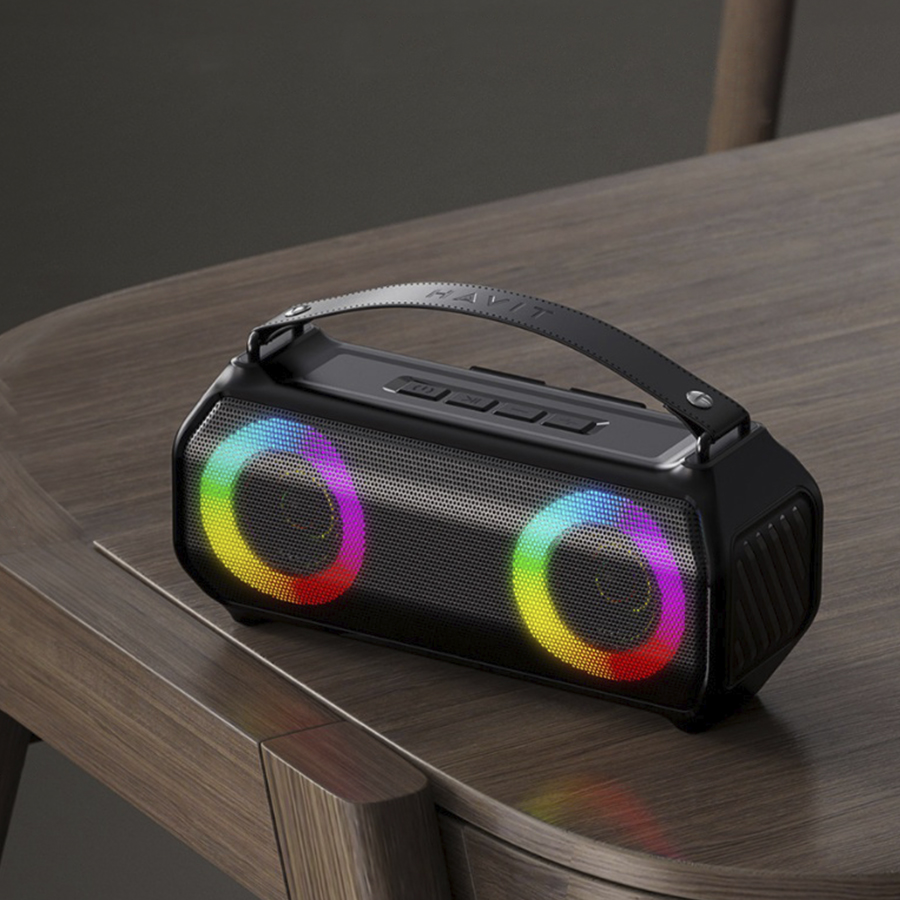 PARLANTE BLUETOOTH RGB HAVIT RGB AUX ESTEREO IPX5 10W  TWS