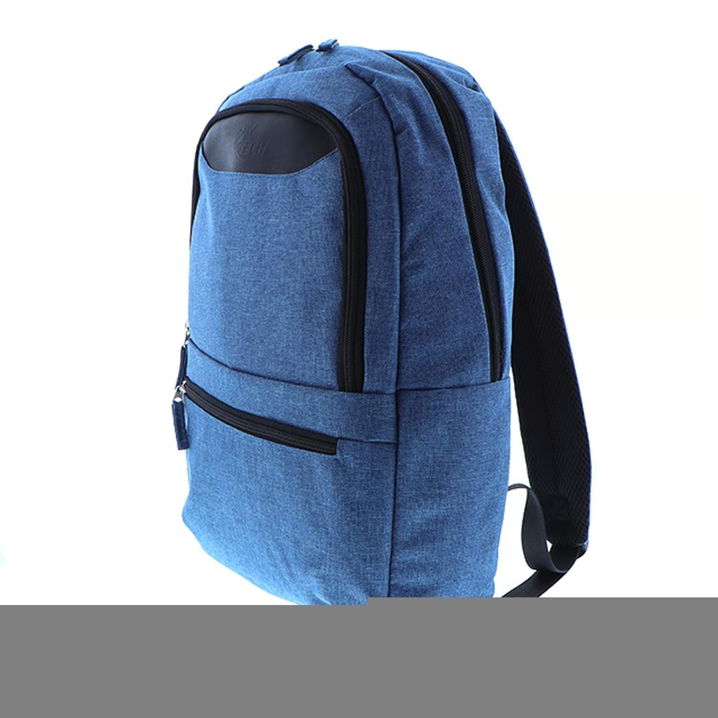 MALETA MORRAL AZUL TELA 15.6 PULGADAS MULTIBOLSILLOS PORTATIL