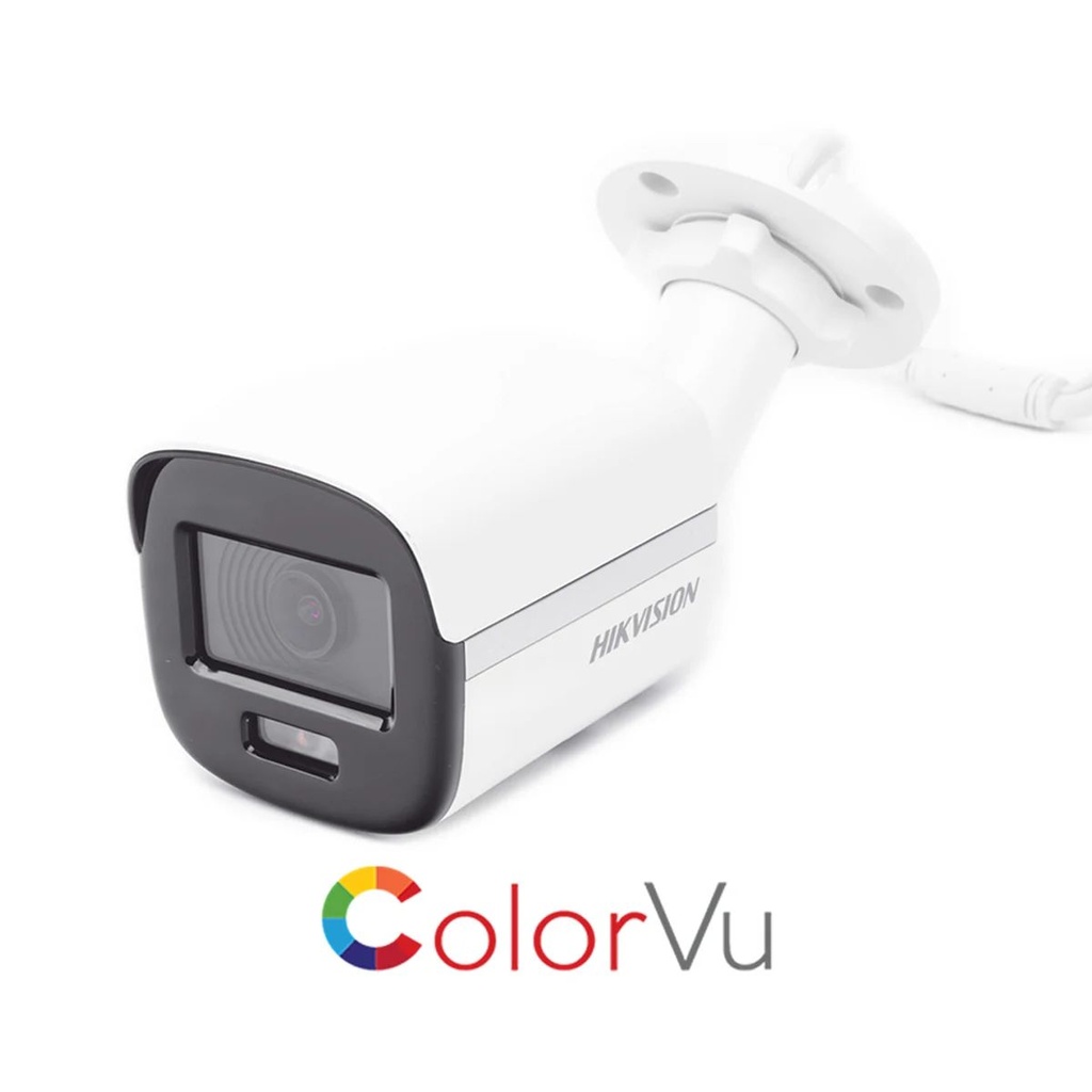 CAMARA DE SEGURIDAD BALA COLOR VU DE 2 MEGAPIXELES HIKVISION CON MICROFONO 20M