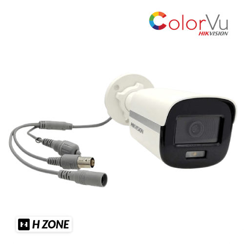 CAMARA DE SEGURIDAD BALA COLOR VU DE 2 MEGAPIXELES HIKVISION CON MICROFONO 20M