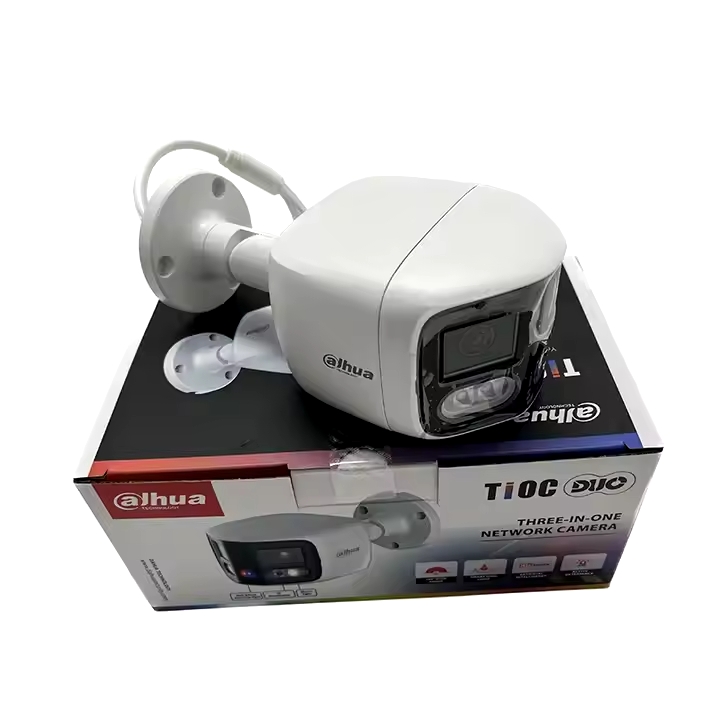 CAMARA DE SEGURIDAD IP BALA 8MP LENTE DUAL 2X4MP FULL COLOR DISUASIVA ALARMA 2.8M