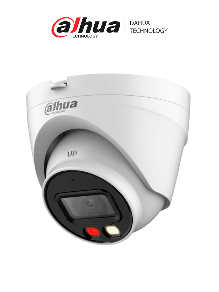 CAMARA IP DOMO DE 2 MEGAPIXELES DAHUA 2MP 1080P CON AUDIO FULL COLOR 30M POE IP67