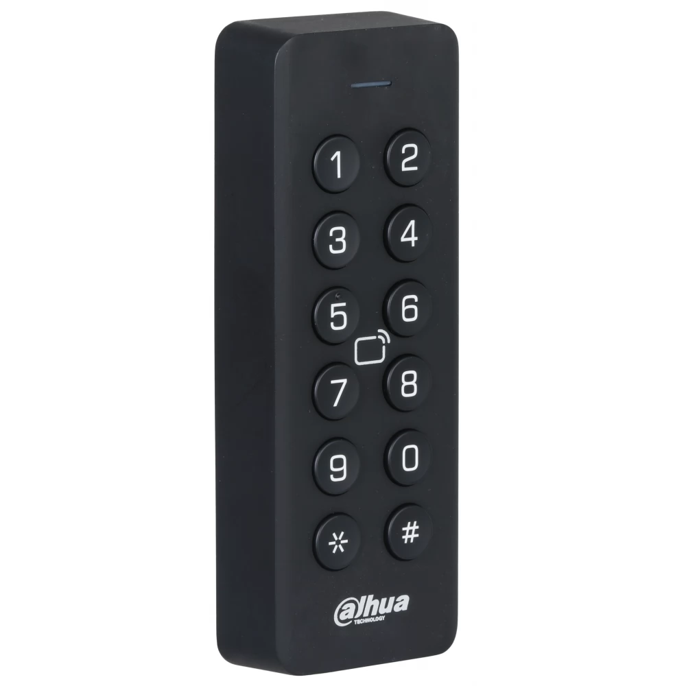 LECTOR ESCLAVO DE TARJETAS Y CONTRASEÑAS DAHUA RS-485 WIEGAND 34 IP66
