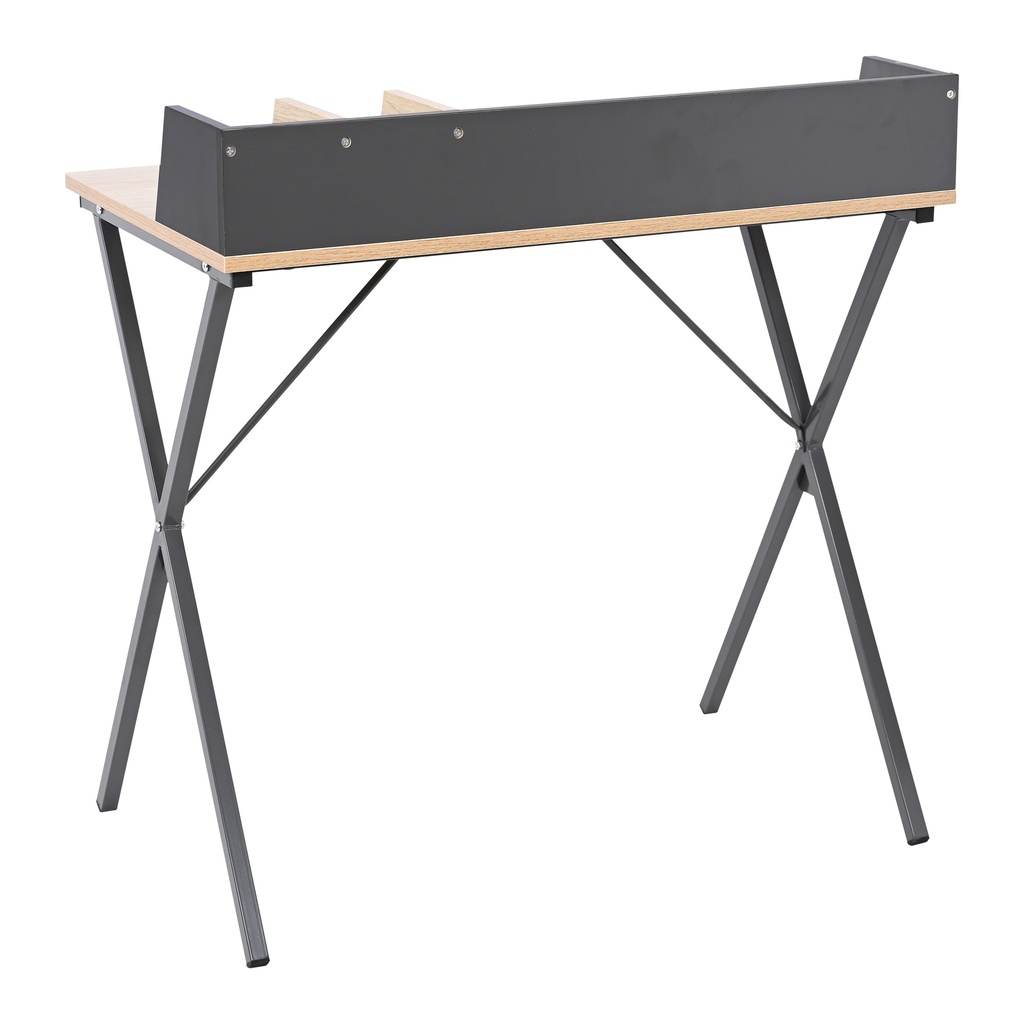 ESCRITORIO DE MADERA MDP BASE METALICA SPRINT 80CM DE ANCHO
