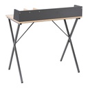 ESCRITORIO DE MADERA MDP BASE METALICA SPRINT 80CM DE ANCHO
