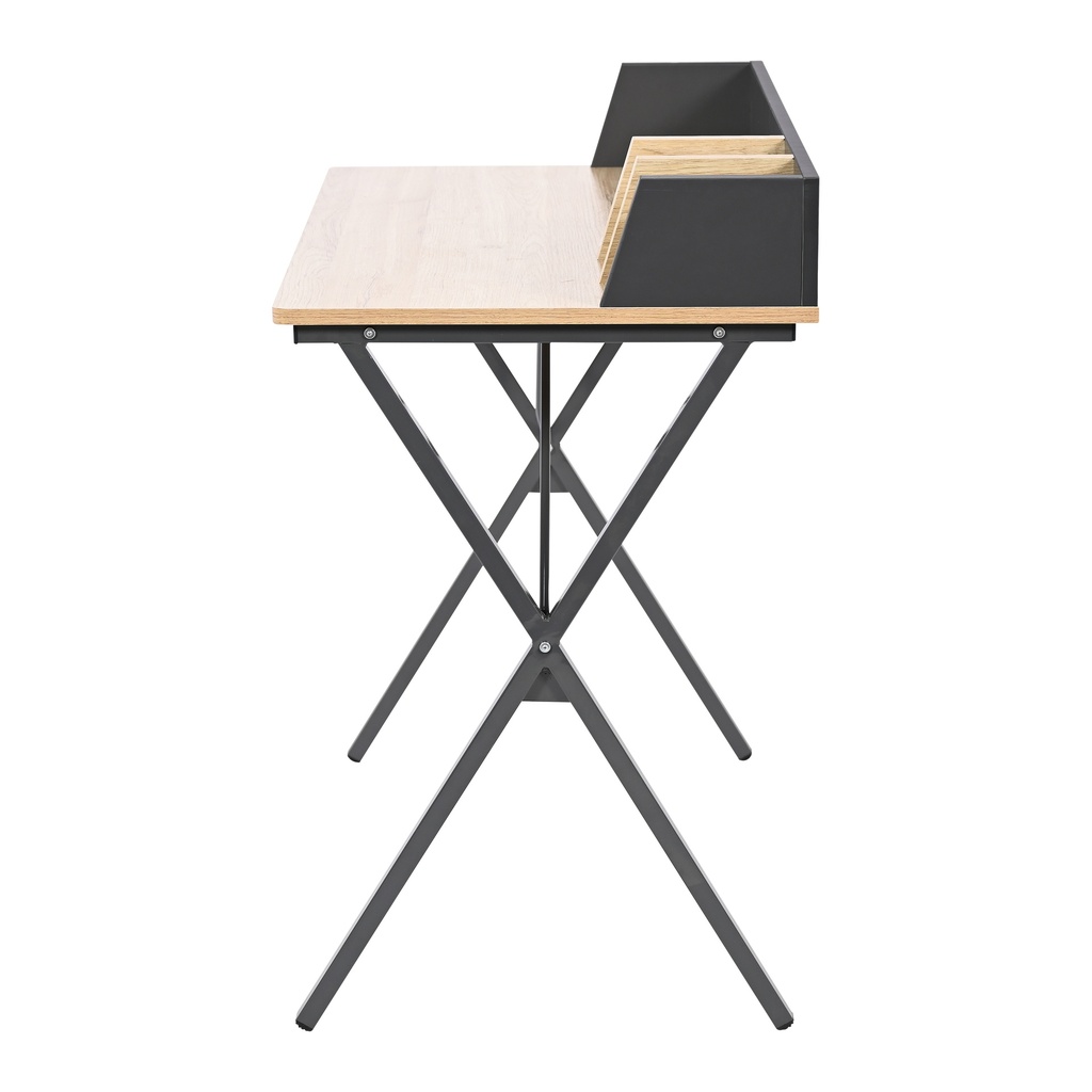 ESCRITORIO DE MADERA MDP BASE METALICA SPRINT 80CM DE ANCHO