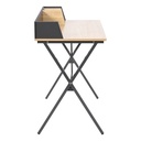 ESCRITORIO DE MADERA MDP BASE METALICA SPRINT 80CM DE ANCHO