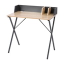ESCRITORIO DE MADERA MDP BASE METALICA SPRINT 80CM DE ANCHO