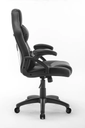 SILLA GAMER RAPTOR SENCILLA NEGRA CUERINA BASCULANTE BASE NYLON