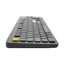 TECLADO INALAMBRICO DUAL BLUETOOTH + 2.4GHZ GRIS ELEGANTE