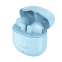 AUDIFONOS AIRPODS AZUL HAVIT TW976 BLUETOOTH TIPO C 300MAH ESTUCHE  5 HORAS