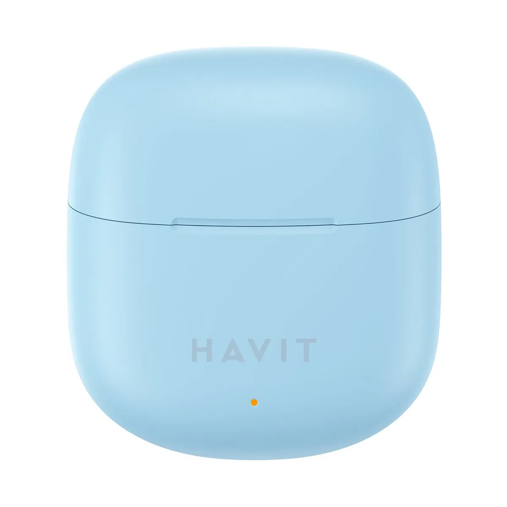 AUDIFONOS AIRPODS AZUL HAVIT TW976 BLUETOOTH TIPO C 300MAH ESTUCHE  5 HORAS