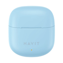 AUDIFONOS AIRPODS AZUL HAVIT TW976 BLUETOOTH TIPO C 300MAH ESTUCHE  5 HORAS