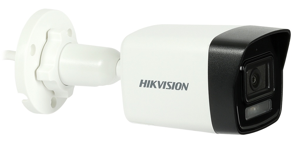 CAMARA DE SEGURIDAD HIKVISION BALA IP DE 4 MEGAPIXEL 2.8MM ACUSENSE MICROFONO 30MTS IR IP67 POE MICRO SD
