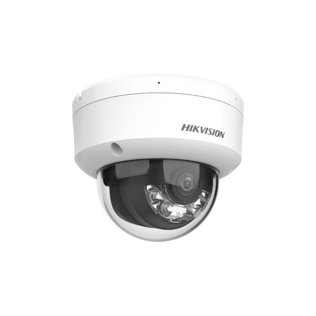 CAMARA DE SEGURIDAD HIKVISION IP DOMO DE 4 MEGAPIXEL ANTIVANDALICO POE 30MT MICROFONO IP66 ACUSENSE DUAL LIGHT