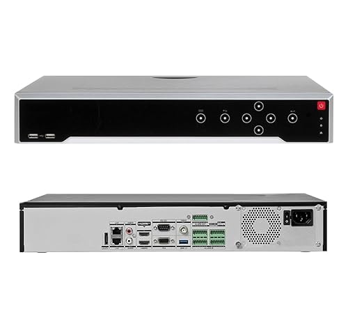 NVR DE 32 CANALES HIKVISION 4K 8 MEGAPIXEL ACUSENSE 4 BAHIAS DISCO HDMI ANALITICA