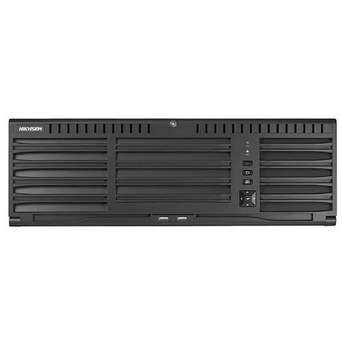 NVR DE 64 CANALES IP 8K MEGAPIXEL ACUSENSE 16 DISCOS 2 RED HDMI 8K SOPORTA POS HIKVISION ANR P2P 400MBPS