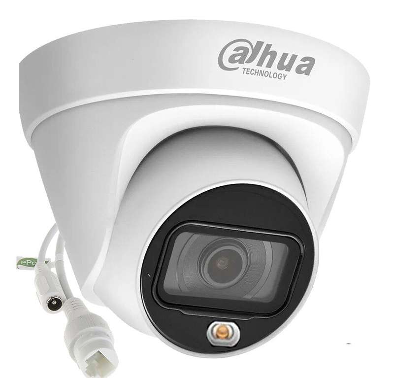CAMARA DE SEGURIDAD DOMO IP DE 4 MEGAPIXELES FULL COLOR 30M H265+ AUDIO MIC IP67 POE