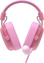 DIADEMA AUDIFONOS GAMER ROSADO WAIFU SONIDO BASS MICROFONO DESMONTABLE