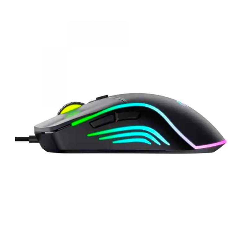 MOUSE GAMER RGB RETROILUMINADO 7200DPI 6 BOTONES USB NEGRO HAVIT