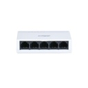 SWITCH DE ESCRITORIO BASICO PLASTICO BLANCO 10/100 DAHUA CAPA 2