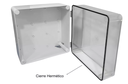 CAJA DE PASO INDUSTRIAL 20X20 PLASTICA CON INYECCION ABS CIERRE HERMETICO Y BISAGRA