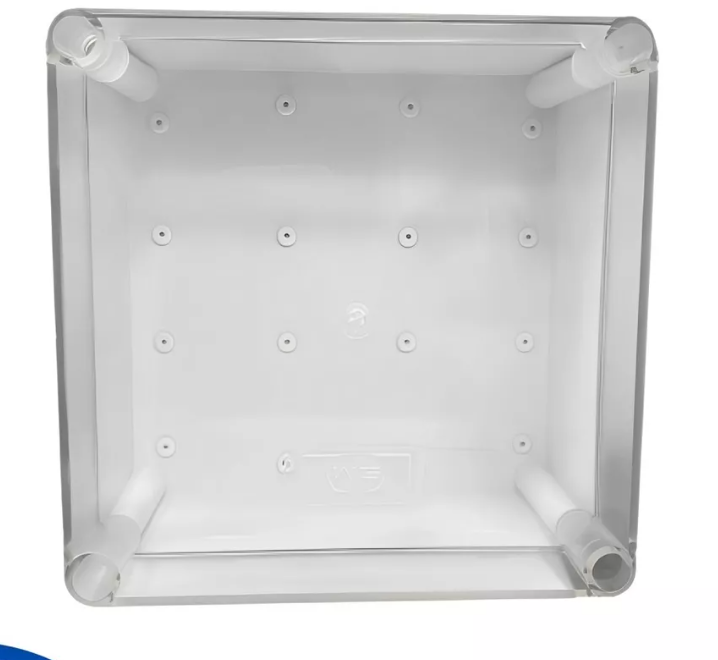 CAJA DE PASO INDUSTRIAL 20X20 PLASTICA CON INYECCION ABS CIERRE HERMETICO Y BISAGRA