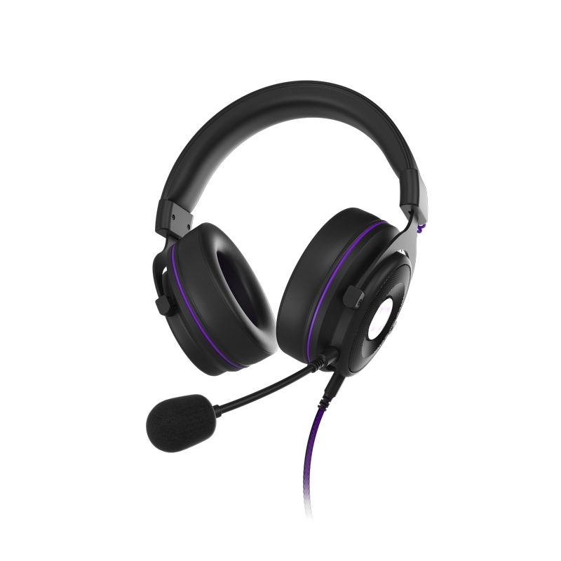 AUDIFONOS DIADEMAS GAMER PRIMUS LED 7.1 50MM CUERINA PREMIUM CANCELACION DE RUIDO