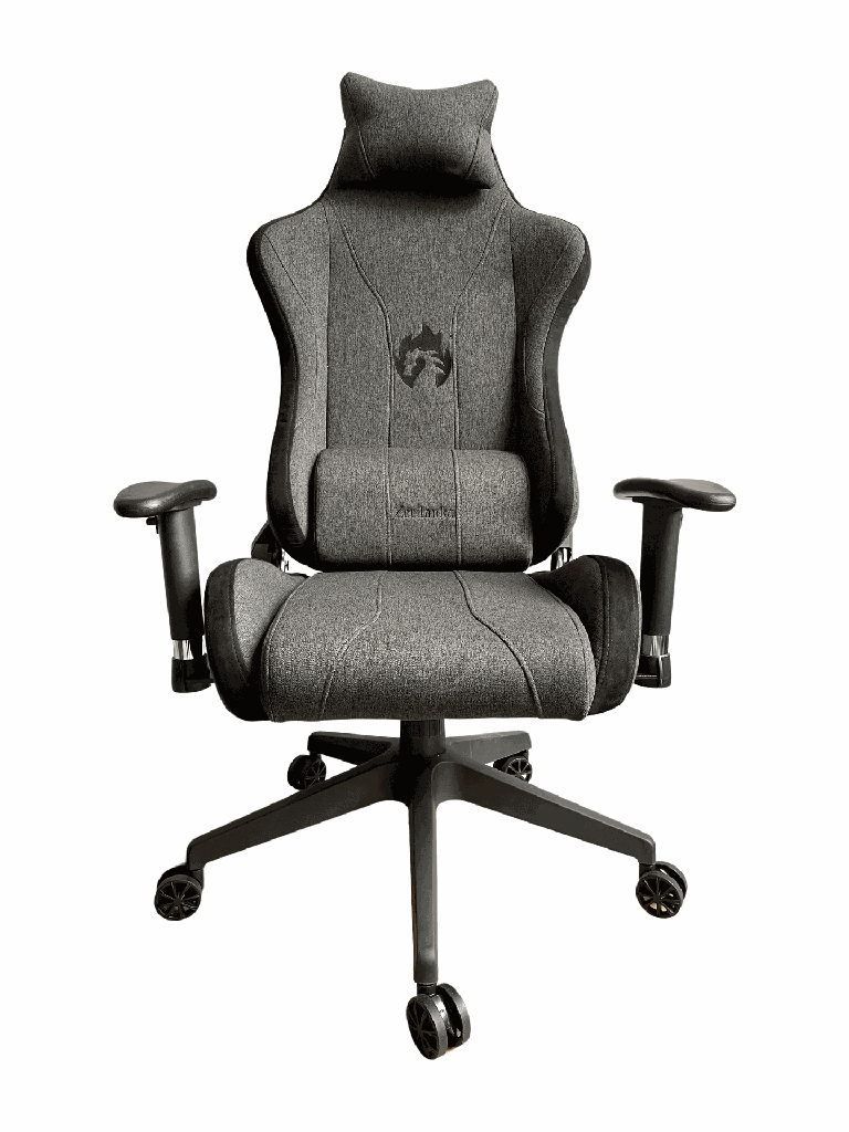 SILLA GAMER GRIS RECLINABLE EN PAÑO PRO GIRATORIA HIROTO