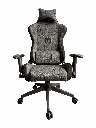 SILLA GAMER GRIS RECLINABLE EN PAÑO PRO GIRATORIA HIROTO