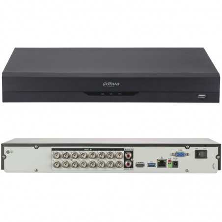 DVR XVR DE 16 CANALES 5 MEGAPIXELES 5MP MAX 8MP 2 SATA HDMI RS485 CON IA WIZSENSE