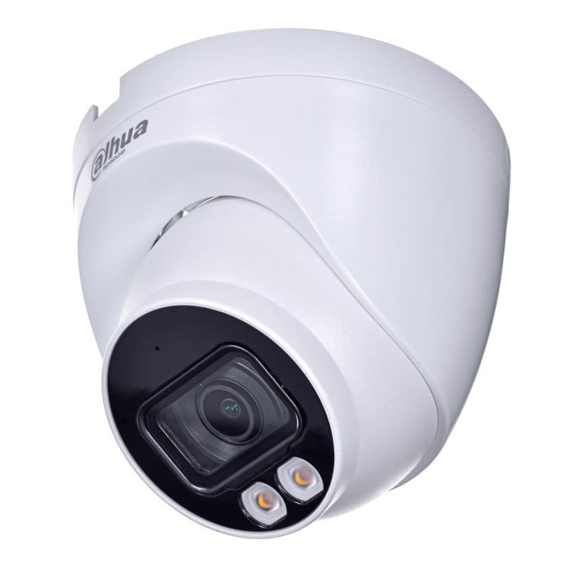 CAMARA DE SEGURIDAD DOMO FULL COLOR 5 MEGAPIXELES DAHUA 40 METROS MICROFONO 2.8M 5MP IP67