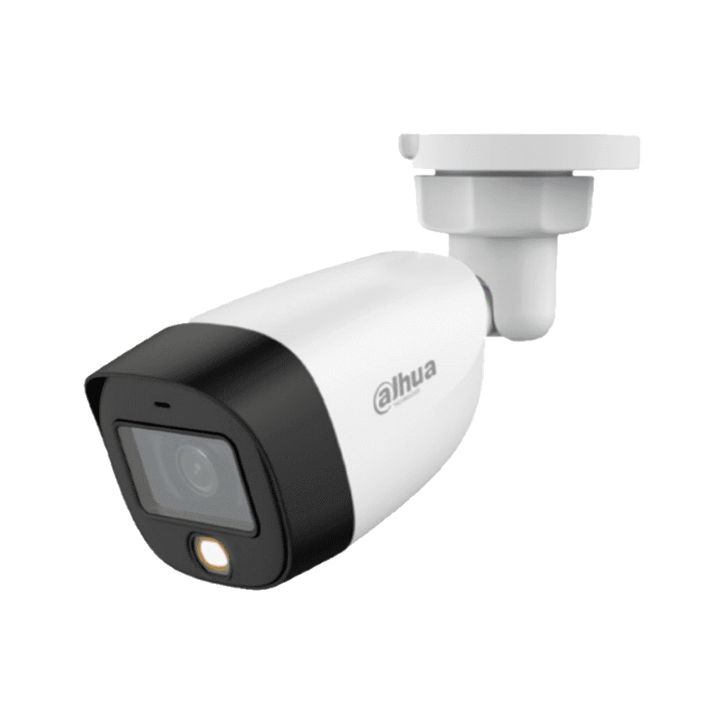 CAMARA DE SEGURIDAD BALA DE 5 MEGAPIXELES 5MP DAHUA FULL COLOR CON AUDIO 2.8MM 20M IP67 PLASTICA