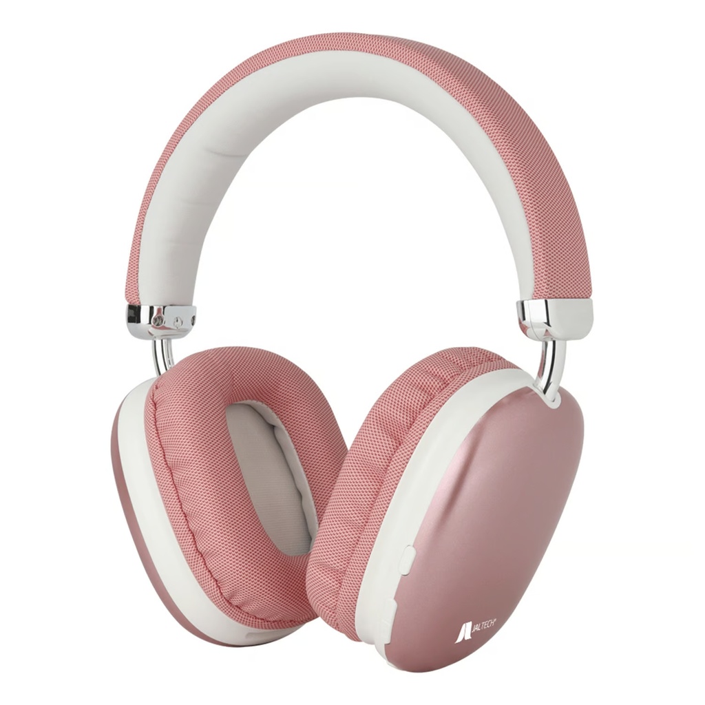 AUDIFONOS BLUETOOTH DEPORTES ROSADO TIPO C ABS+METAL CANCELACION DE RUIDO