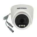 CAMARA DE SEGURIDAD DOMO DE 5 MEGAPIXELES HIKVISION 5MP COLOR VU 20M 2.8MM IP67 MICROFONO PLASTICA