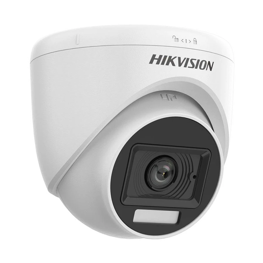 CAMARA DE SEGURIDAD DOMO DE 5 MEGAPIXELES HIKVISION 5MP COLOR VU 20M 2.8MM IP67 MICROFONO PLASTICA