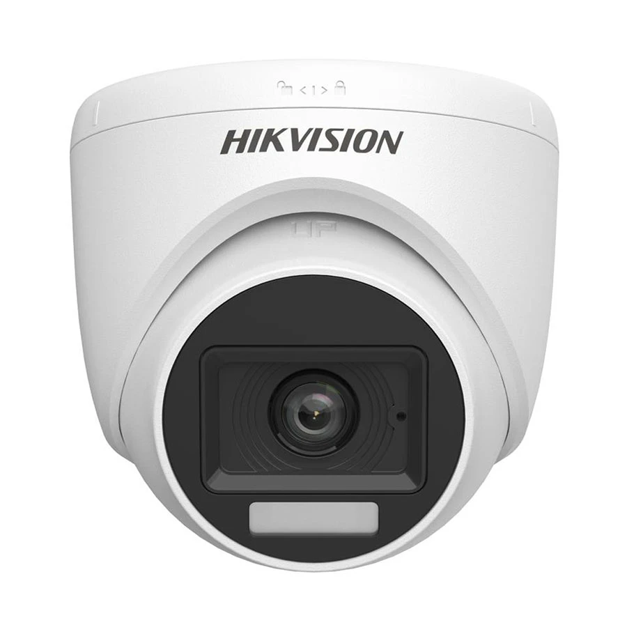 CAMARA DE SEGURIDAD DOMO DE 5 MEGAPIXELES HIKVISION 5MP COLOR VU 20M 2.8MM IP67 MICROFONO PLASTICA