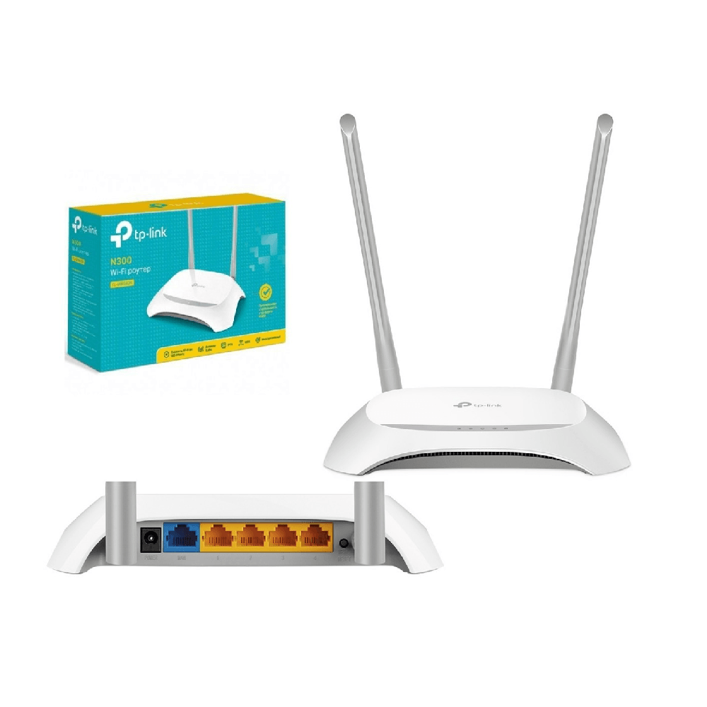 ROUTER TPLINK 300MBPS 2 ANTENAS BLANCO WIFI 5 PUERTOS BASE 100
