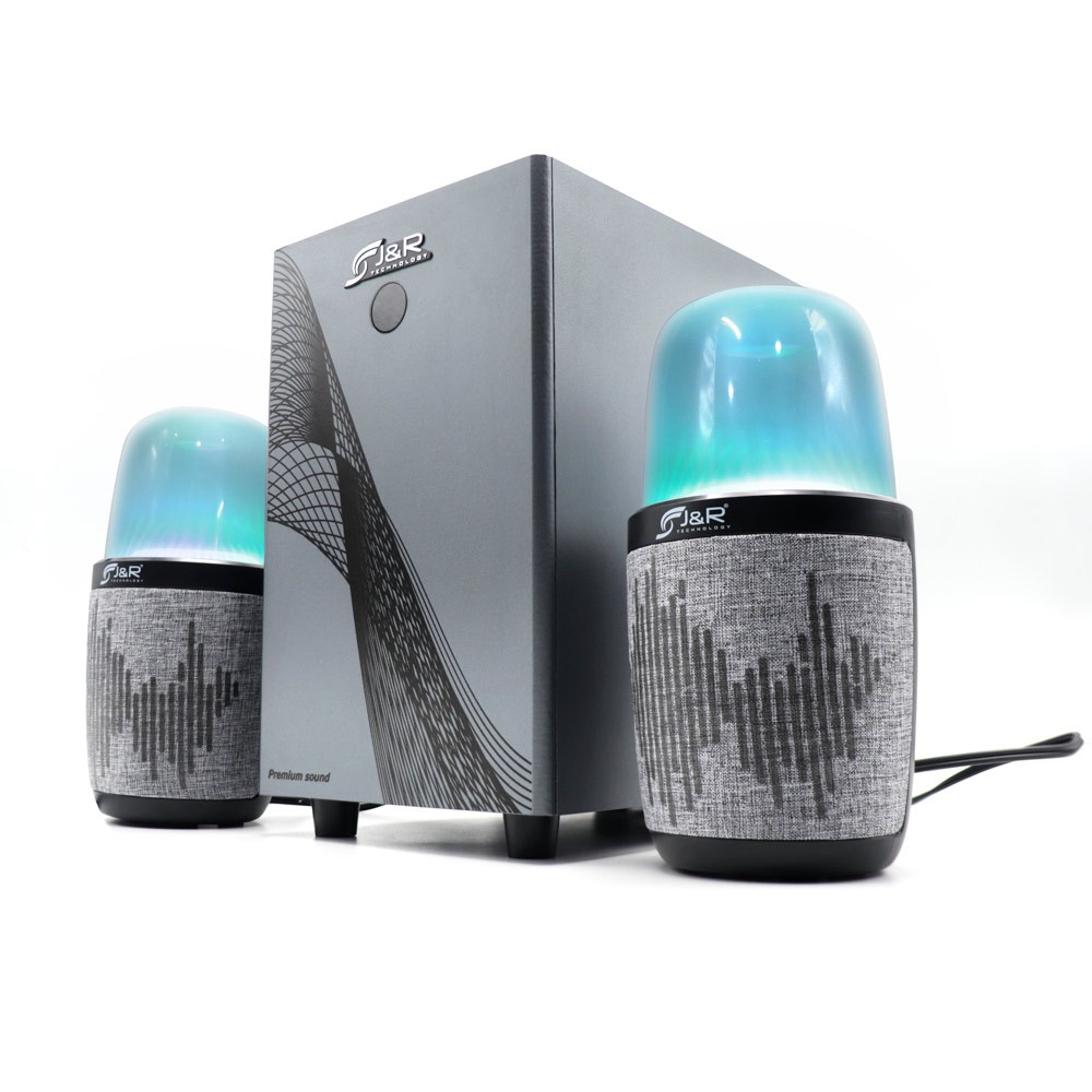 PARLANTE TEATRO EN CASA BLUETOOTH 2.1 49W PC LED RGB USB FM CONTROL REMOTO