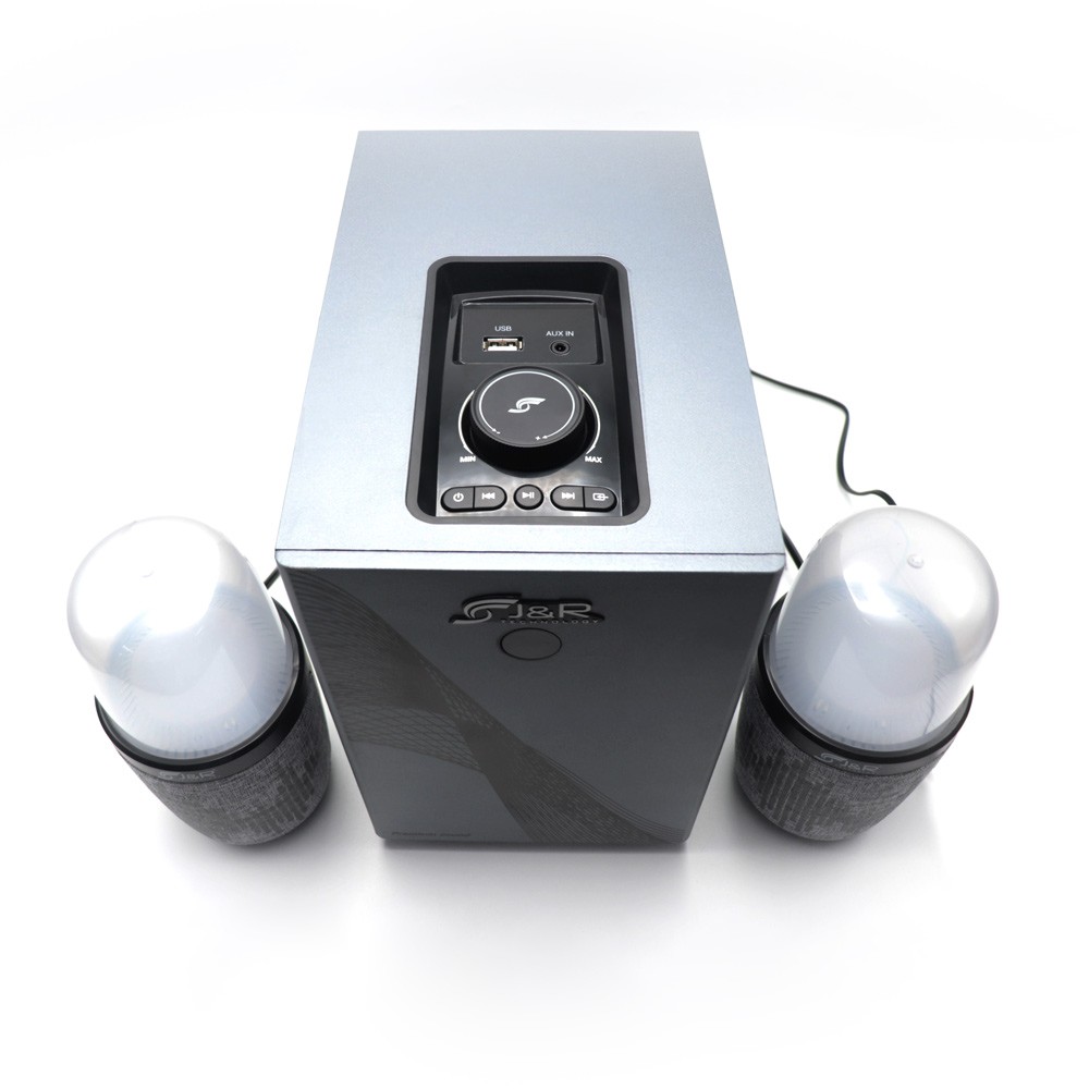 PARLANTE TEATRO EN CASA BLUETOOTH 2.1 49W PC LED RGB USB FM CONTROL REMOTO