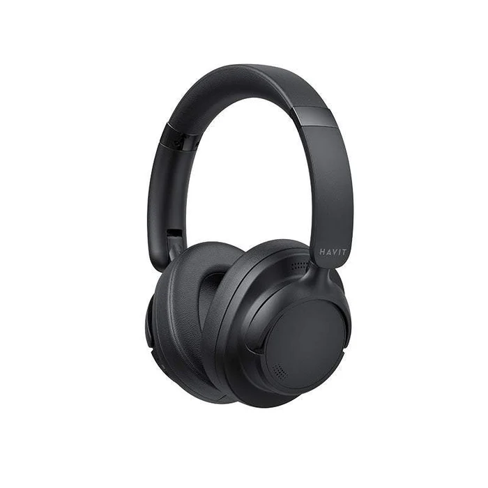 DIADEMAS AUDIFONOS BLUETOOTH CANCELACION ACTIVA DE RUIDO MICROFONO NEGRAS HAVIT