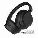 DIADEMAS AUDIFONOS BLUETOOTH CANCELACION ACTIVA DE RUIDO MICROFONO NEGRAS HAVIT