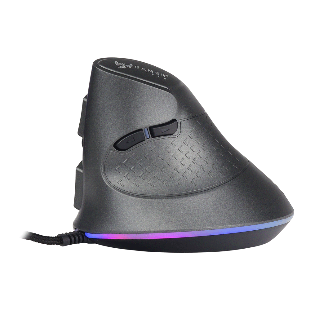 MOUSE VERTICAL USB RGB GAMER 7D SOFTWARE 7 BOTONES 7200DPI