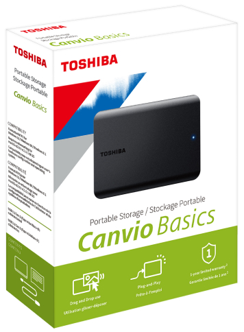 DISCO DURO EXTERNO DE 1 TERA 1000GB TOSHIBA USB 3.2 PLUG AND PLAY