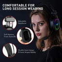 AUDIFONOS DIADEMA GAMER RGB ESTEREO MICROFONO HD USB Y 3.5MM CON ADAPTADOR 2 A 1