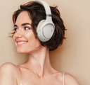 AUDIFONOS DIADEMA CREMA BLUETOOTH PLEGABLES CANCELACION RUIDO PRO CREMA TIPO C