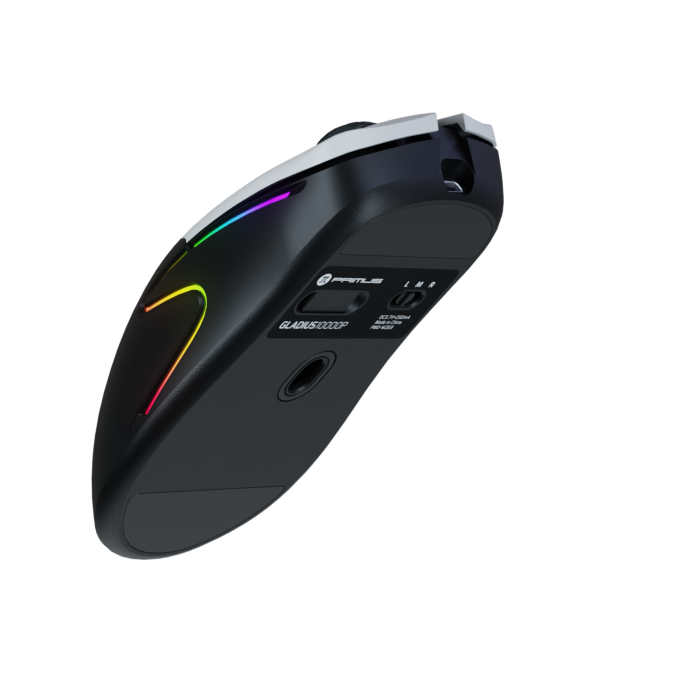 MOUSE GAMER INALAMBRICO 10000 DPI SOFTWARE PRIMUS MODO DUAL 2.4GHZ Y USB 6 BOTONES