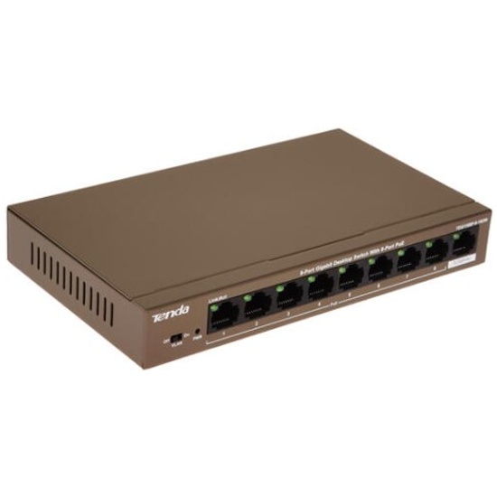 SWITCH NO ADMINISTRABLE POE 8 PUERTOS GIGABIT AF/AT SALIDA TOTAL MAX 102W 4 MODOS DE OPERACIÓN