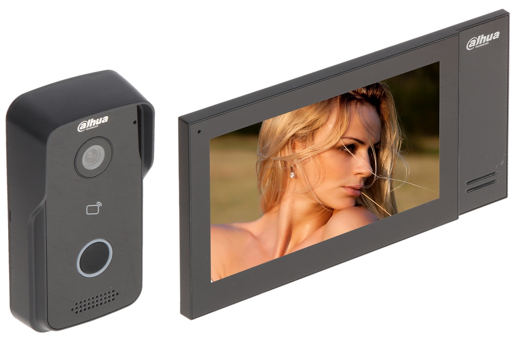 KIT DE VIDEO PORTERO IP POE FRENTE DE CALLE 2MP + MONITOR + SWITCH 6 PUERTOS 4 POE