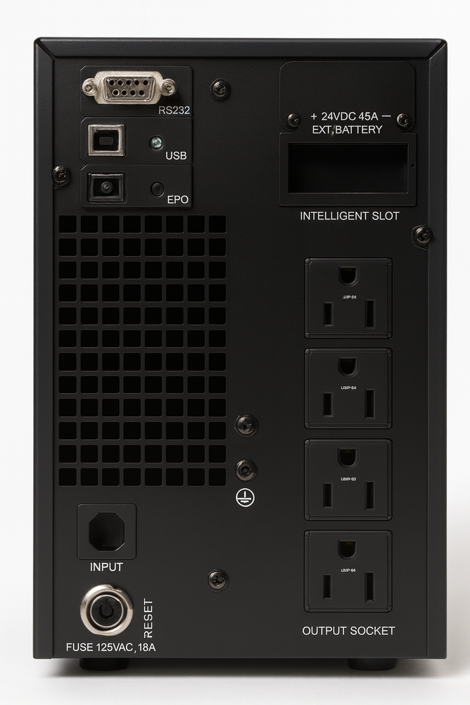 UPS ONLINE DE 1KVA 1000VA 1.0 PANTALLA LED MONOFASICA SOFTWARE